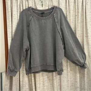 Torrid Knit Fleece Crew Neck Relaxed Sweatshirt - 3X